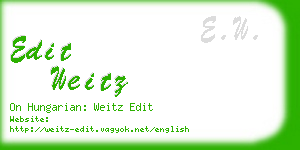 edit weitz business card